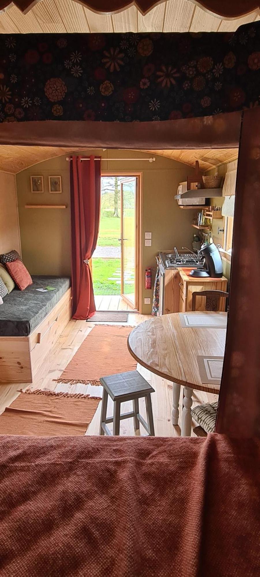 Villa Roulotte A La Ferme Buissonniere à La Lande-de-Louge Extérieur photo